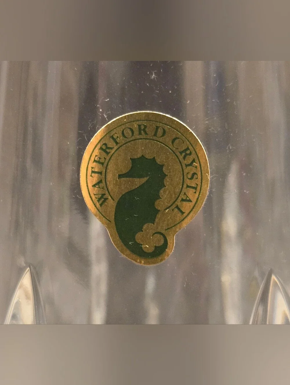 Waterford Clear Crystal Cut-Glass Vase with Classic Diamond Pattern